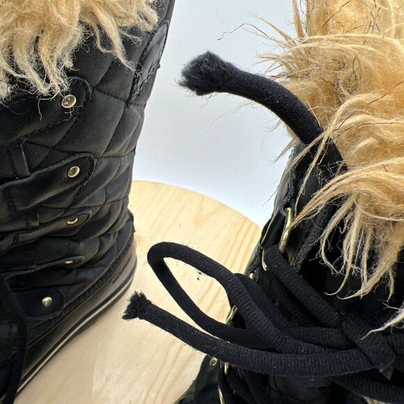 Sorel Tofino II Waterproof Boots Womens 9 Black Insulated Winter Faux Fur - Picture 12 of 12